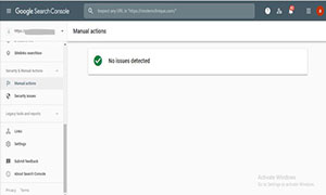 آموزش سرچ کنسول قسمت security و manual action را بیاموزید