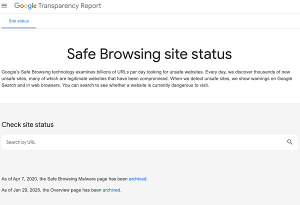 Safe Browsing 